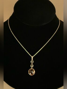 Delicate Beautiful Vermeil Necklace & Pendant. Fine Italian Craftsmanship.
